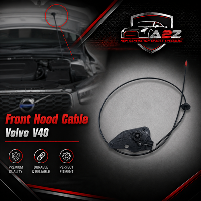 Front Hood Cable 31278800 Compatible With Volvo V40