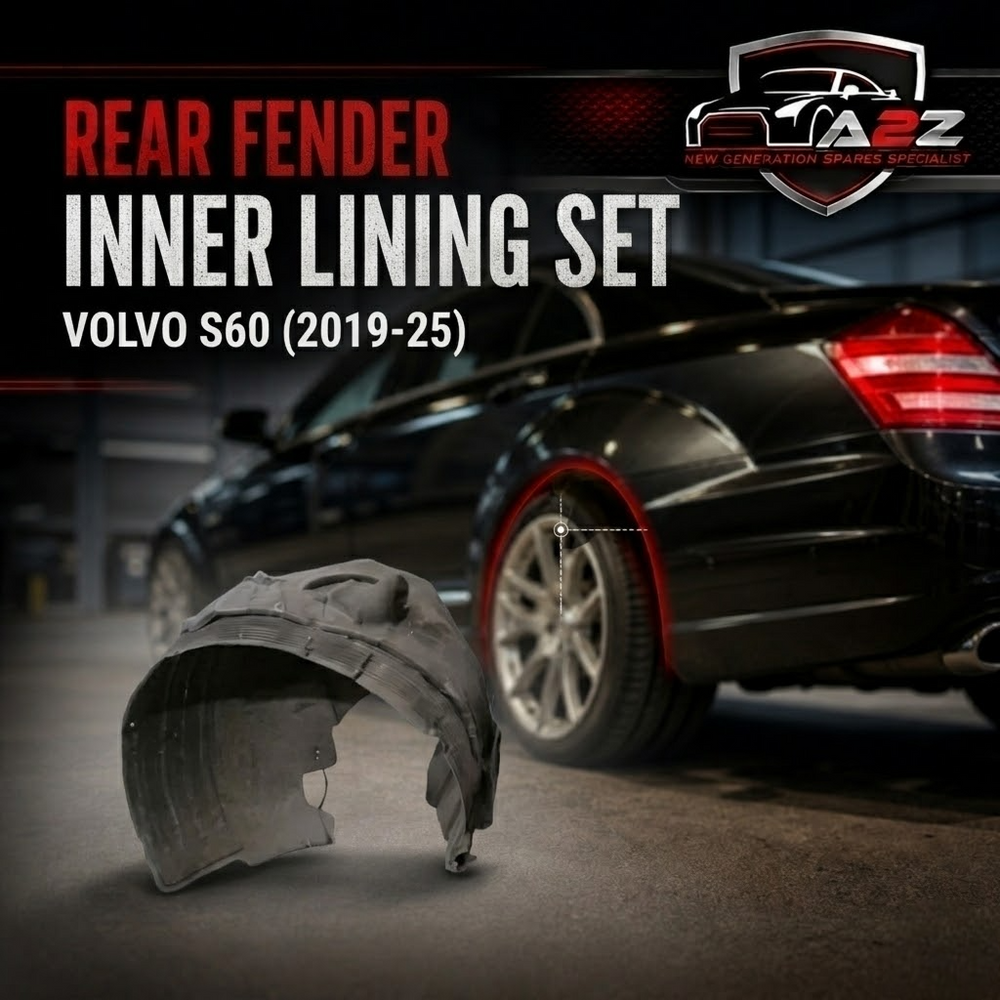 Rear Fender Inner Lining Set Left 32392139 & Right 32392140 Compatible With Volvo S60 (2019-25)