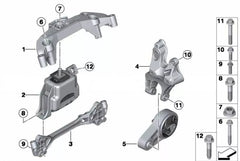 Right Engine Mount  22116782374  22114050886 Compatible With MINI R56