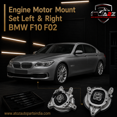 Engine Motor Mount Set Left 22116858975 & Right 22116858976 Compatible With BMW F10 F02