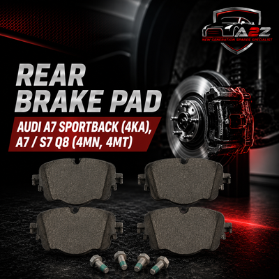 Rear Brake Pads 4M0698451C Compatible With AUDI A7 Sportback (4KA), A7 / S7 Q8 (4MN, 4MT)
