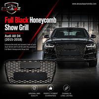 RS8 Full Black Honeycomb Show Grill Compatible With Audi A8 D4(2015-18) Tag No.112