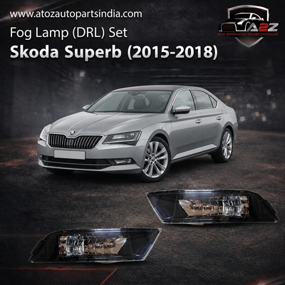 Fog Lamp (DRL) Set Left 3V0941699 & Right 3V0941700 Compatible With Skoda Superb (2015-2018) Tag No.182
