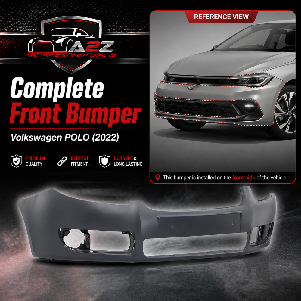 Front Bumper 5JN807221 Compatible With Volkswagen POLO (2022)