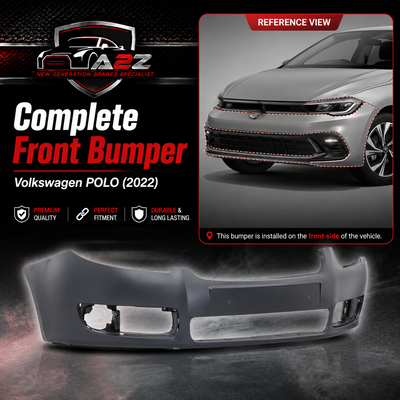 Front Bumper 5JN807221 Compatible With Volkswagen POLO (2022)