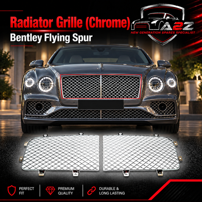 Radiator Grille ( Chrome ) Left 4W0853683 & Right 4W0853684 Compatible With Bentley Flying Spur
