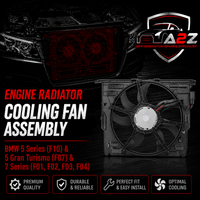 Engine Radiator Cooling Fan Assembly 17428509741 17414578976 17427806017 17428509743 17427802943 Compatible With BMW 5 Series (F10) & 5 Gran Turismo (F07) & 7 Series (F01, F02, F03, F04)