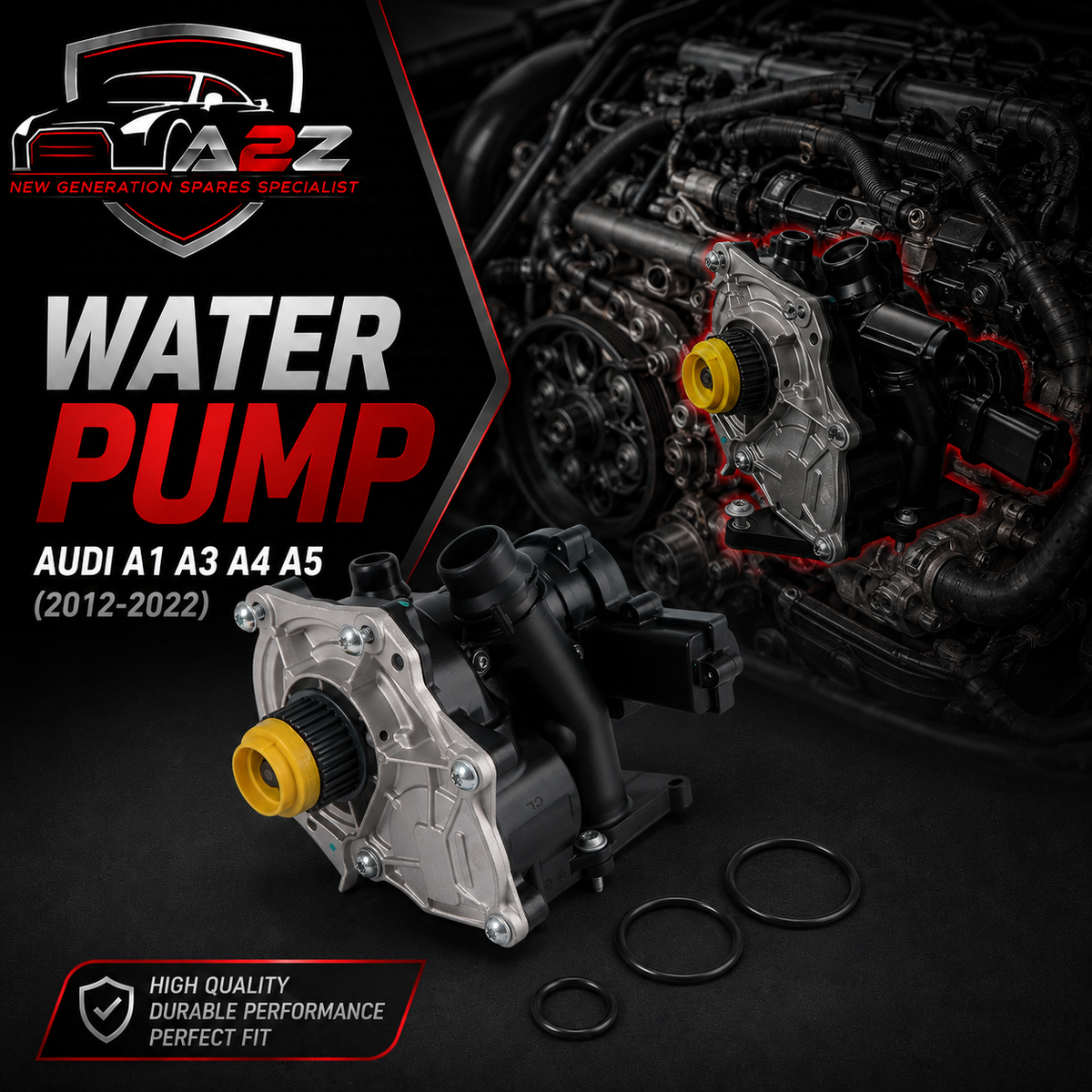 Water Pump  06L121111G 06L121111 06L121111B 06L121111E 06L121111F 06L121111H 06L121111K 06L121111L Compatible With AUDI A1 A3 A4 A5 A6 Q3 Q5 Q7 Tag-W-22