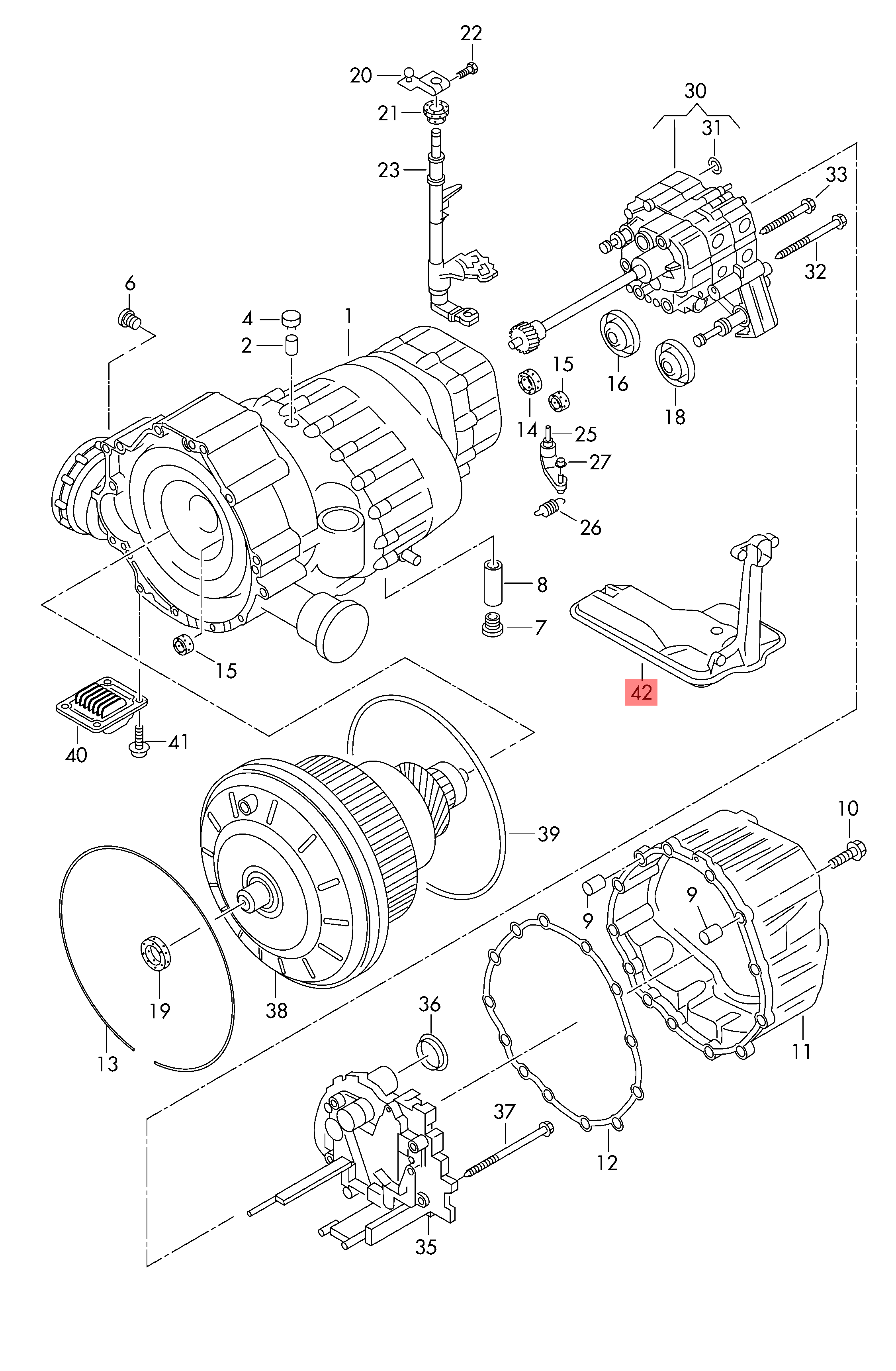 Transmission Oil Filter EG925HD466 & 0AW301519C & HX192D Compatible With AUDI A4 B8 (8K2) | A4 / S4 & A6 C7 (4G2, 4GC) | A6 / S6 Tag.287