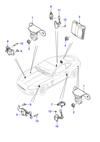 Height Level Sensor C2P15219 Compatible With JAGUAR F-PACE (X761) XF I (X250) XJ (X351)