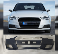 Complete Front Bumper Without Hole 8V3807437AF Compatible With Audi A3 8V Sportback (2016-20) Tag No.6A