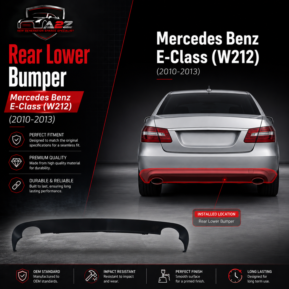 Rear Lower Bumper 2128852025 A2128852025 Compatible With Mercedes Benz E-Class (W212) (2010-2013) Tag No.7