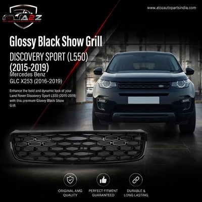 Glossy Black Show Grill LR066143 Compatible With LAND ROVER DISCOVERY SPORT (L550) (2015-2019) Tag No.8