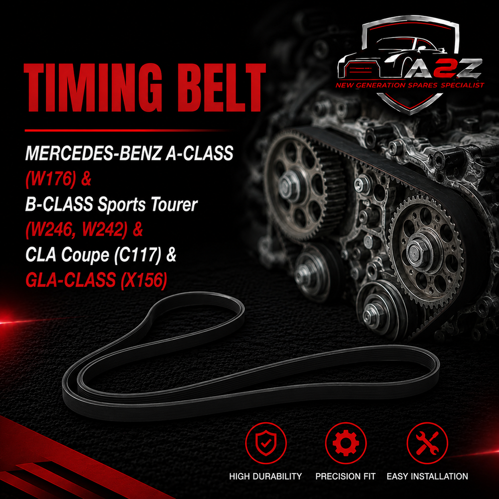 Timing Belt 5PK1745 A0009932096 Compatible With MERCEDES-BENZ A-CLASS (W176) & B-CLASS Sports Tourer (W246, W242) & CLA Coupe (C117) & GLA-CLASS (X156) Tag-BEL-15