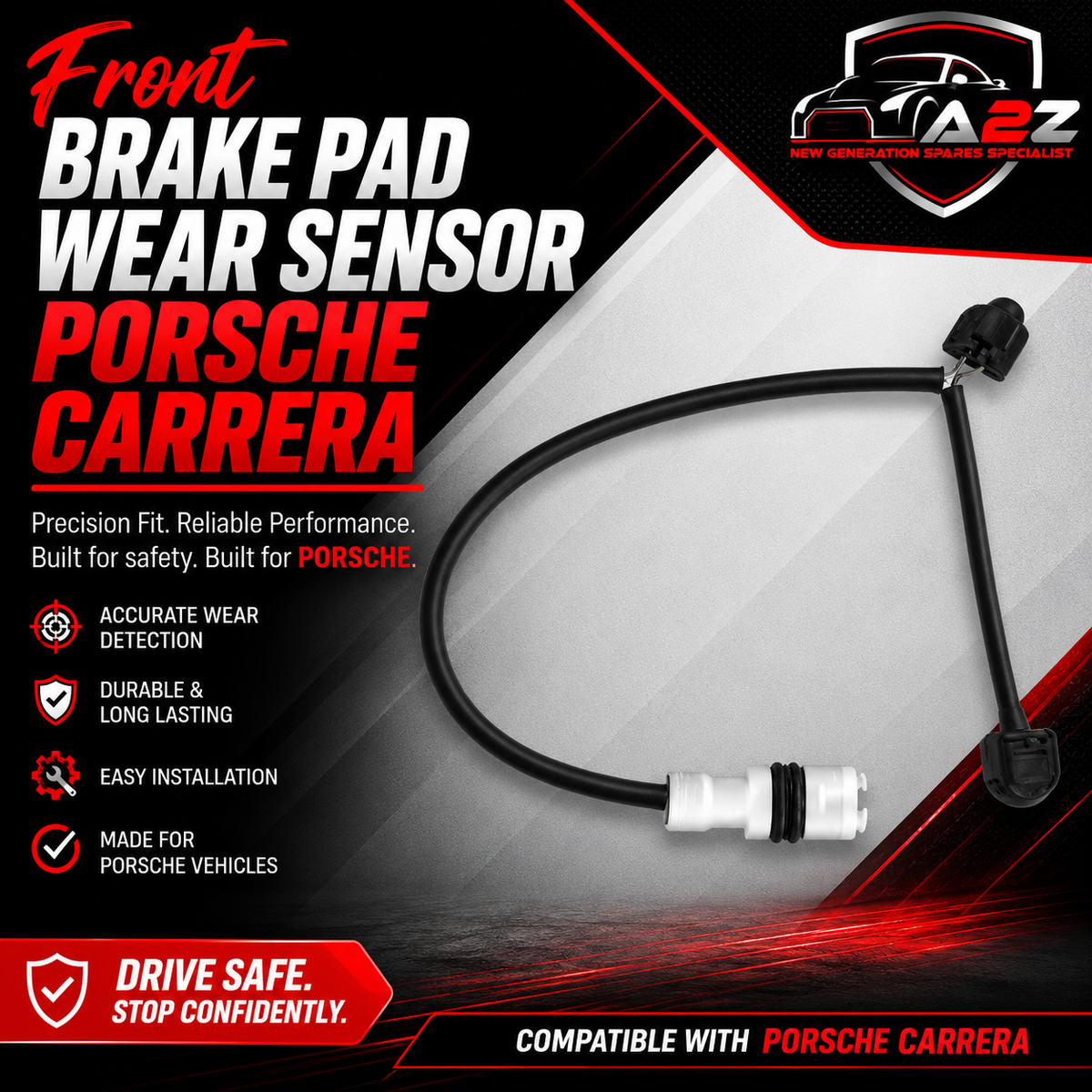 Front Brake Pad Sensor 99761276900 Compatible With PORSCHE CARRERA