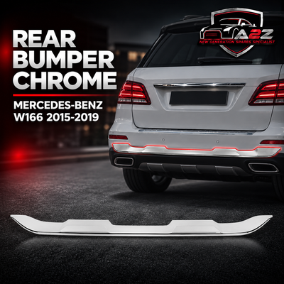Rear Bumper Chrome 1668857622 Compatible With MERCEDES-BENZ GL-CLASS W166 & GLE W166 & GLS W166 2015-2019 Tag No.130