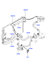 Radiator Overflow Hose Pipe LR024252 & BJ328K012AJ Compatible With LAND ROVER RANGE ROVER EVOQUE (L538) Tag No.826
