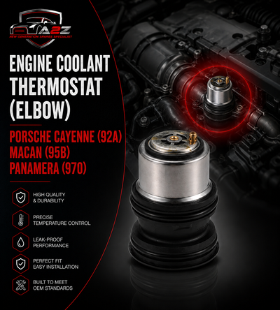 Engine Coolant Thermostat (Elbow) 94810603401 Compatible With PORSCHE CAYENNE (92A) MACAN (95B) PANAMERA (970)