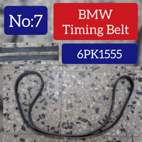 Multi Rib Belt 6PK1555 11281427250 Compatible With BMW 5 (E39) (CONTINENTAL) Tag No.7