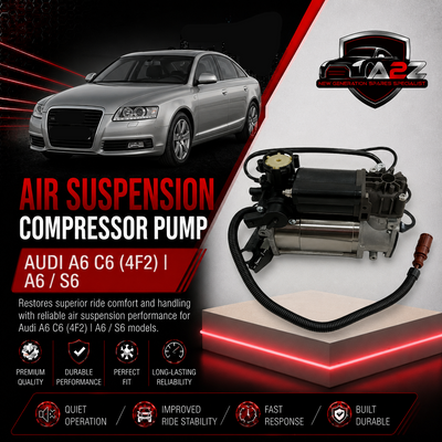 Air Suspension Compressor Pump 4F0616005E 4F0616006A Compatible With AUDI A6 C6 (4F2) | A6 / S6