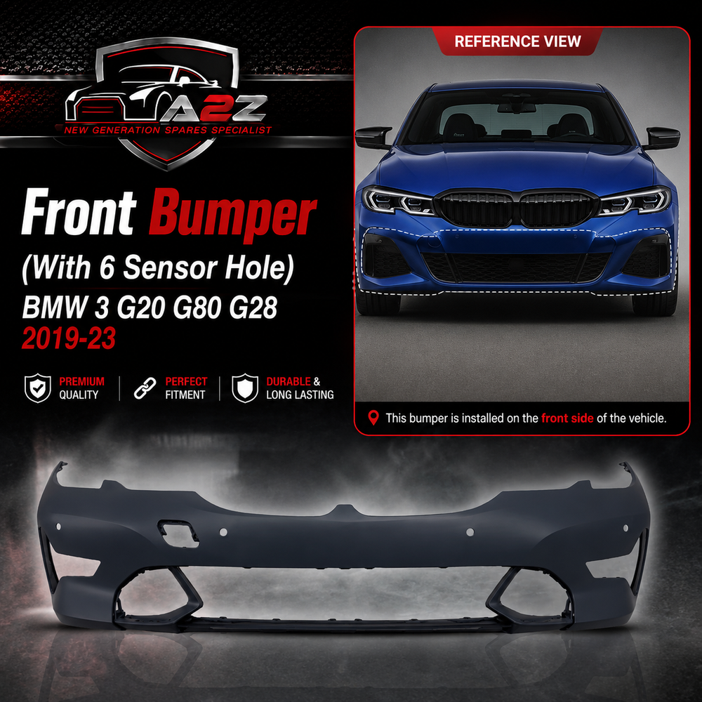 Front Bumper (With 6 Sensor Hole)  51118496508 Compatible With BMW 3 G20 G80 G28 2019-23 Tag No.487A