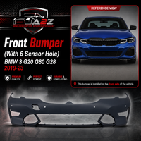 Front Bumper (With 6 Sensor Hole)  51118496508 Compatible With BMW 3 G20 G80 G28 2019-23 Tag No.487A
