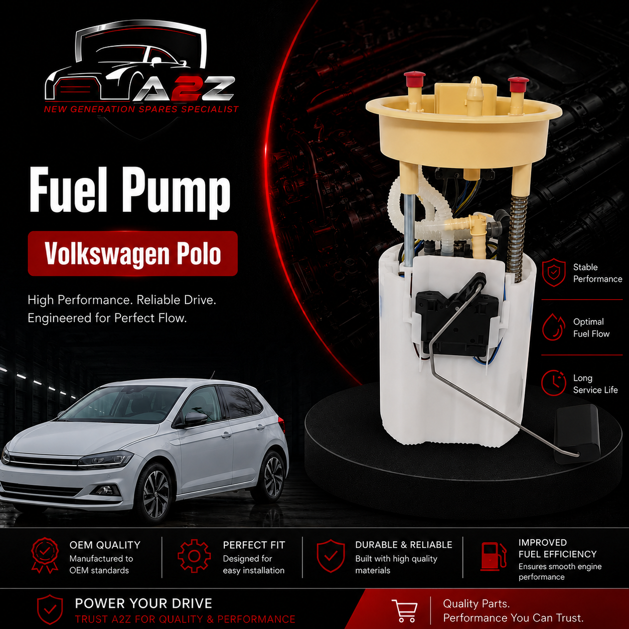 Fuel Pump G6R0919050B Compatible With Volkswagen Polo