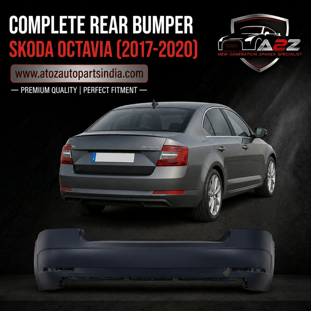 Complete Rear Bumper 5E5807421G/H Compatible With Skoda Octavia (2017-2020) Tag No.706