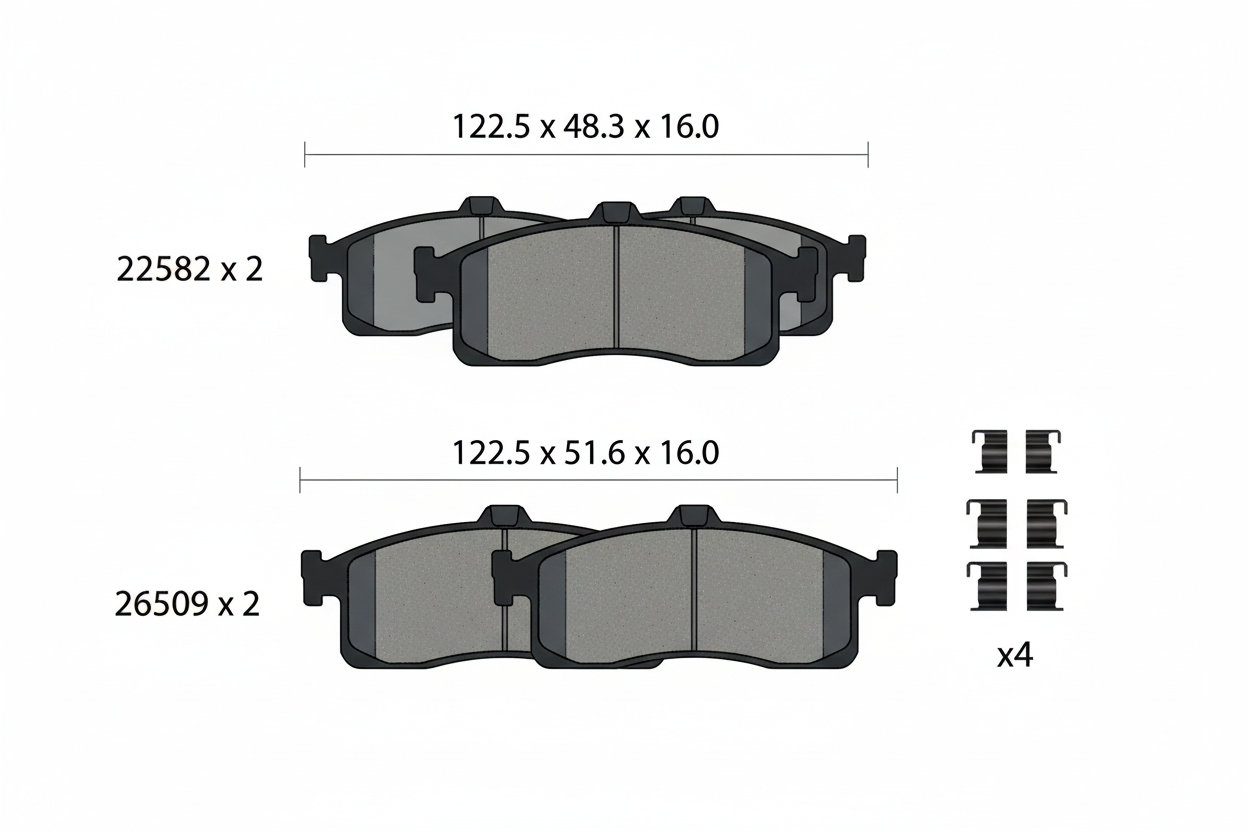 Rear Brake Pads 32287431 &32287430 Compatible With VOLVO S90