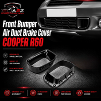 Front Bumper Air Duct Brake Cover Compatible With MINI COOPER R60 BLACK Front Bumper Air Duct Brake Cover Left 51119803939 & Right 51119803940 Tag-FC-702