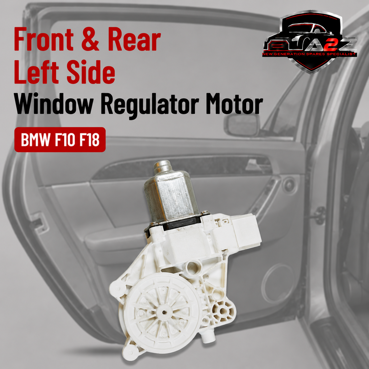 Front & Rear Left Side Window Regulator Motor 51337271563 Compatible With BMW F10 F18