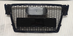 RS4 Full Black Honeycomb Show Grill Compatible With Audi = A4 (2009-11) Tag No.3