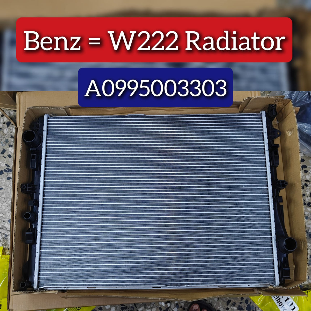 Radiator 995003303 995007100 995008800 A0995003303 A0995007100 A0995008800 Compatible With Mercedes Benz W217  W222