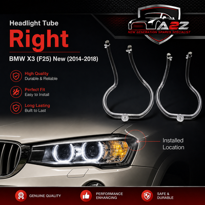 Headligth Tube Right 63117401132 Compatible With BMW X3 (F25) New (2014-2018) Tag No.72