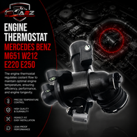 Engine Thermostat A6512000615 A6512001215 A6512001500 A65120017 15A6512002800 Compatible With Mercedes Benz M651 W212 E220 E250