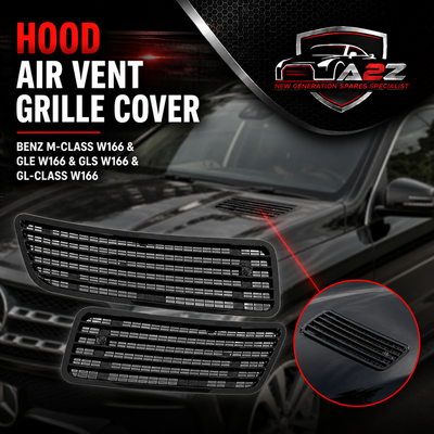 Hood Air Vent Grille Cover Set Left 2218800305 & Right 2218800205 Compatible With MERCEDES BENZ S-CLASS (W221)