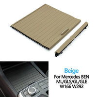 Water Cup Holder Roller Cover Trim Beige 1666803814 Compatible With Mercedes Benz GL-Class W166 & GLE W166 & GLS