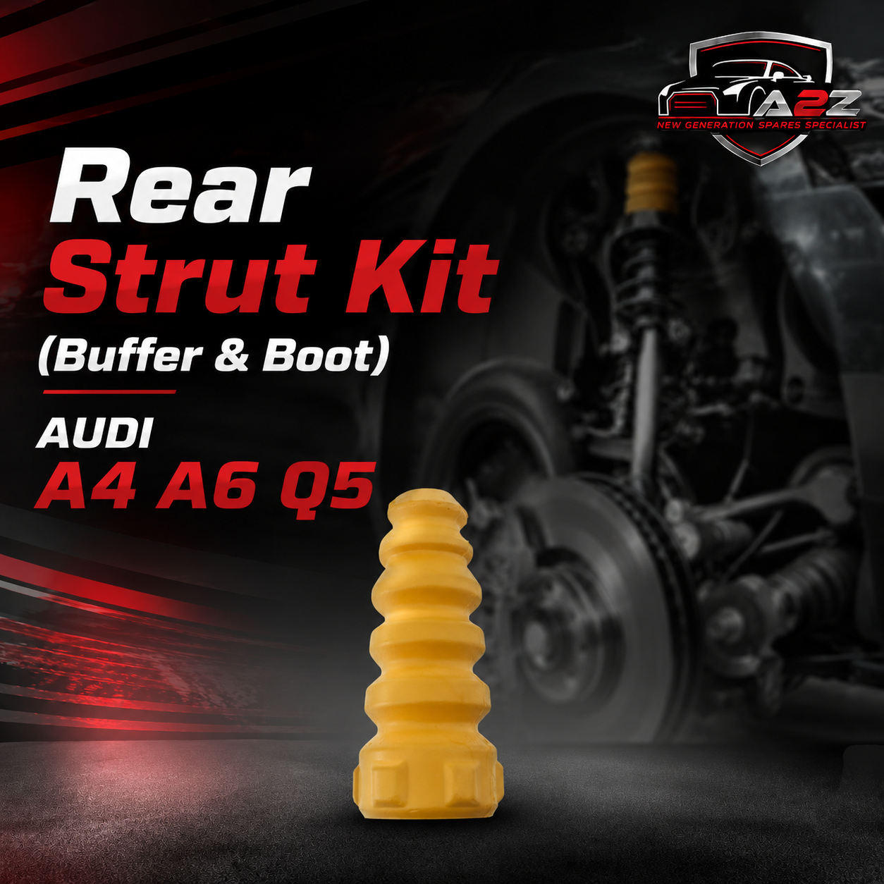 Rear Strut Kit (Buffer & Boot) 1KD511359 1T0511359 1TD511359 Compatible With Audi, Volkswagen, Skoda