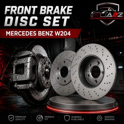Front Brake Disc Set 2044213612 Compatible With Mercedes Benz W204