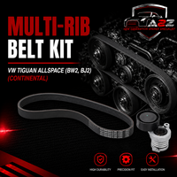 Multi-Rib Belt Kit 6PK1130K3 Compatible With VW Tiguan Allspace (BW2, BJ2) (CONTINENTAL)