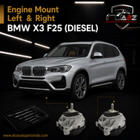 Front Right Engine Mount Set Compatible With BMW X3 F25 (DIESEL) Engine Mount Left 22116850481 & Right 22116799608