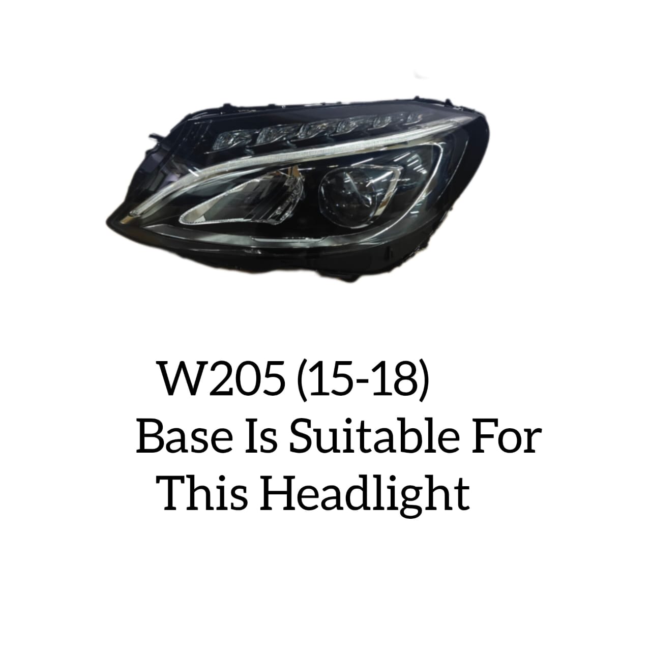 Headlight Base Compatible With Mercedes Benz W205 (2015-2020) Tag No.101/110/118