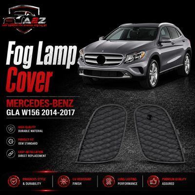 Fog Lamp Cover Compatible With MERCEDES-BENZ GLA W156 2014-2017 Fog Lamp Cover Left 1568853322 & Right 1568853422 A1568853322 Tag-FC-211