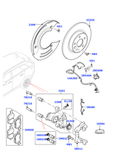 Rear Brake Pad Wear Sensor LR090709 Compatible With LAND ROVER RANGE ROVER VELAR (L560) & JAGUAR F-PACE (X761)