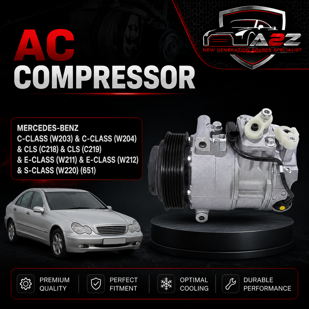 AC Compressor A0022303111 0008307300 0022303111 0022307311 A0008307300 A0022307311 Compatible with MERCEDES-BENZ C-CLASS (W203) & C-CLASS (W204)  & CLS (C218) & CLS (C219) & E-CLASS (W211) & E-CLASS (W212) & S-CLASS (W220) (651)