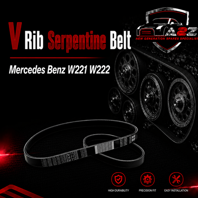 V-ribbed Serpentine Belt 0029936796 Compatible With Mercedes Benz W221 W222