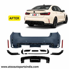 Rear Bumper Body Kit Compatible With Bmw 3 Series G20 (2019-2023)  Upgrade To M Sport M3 (Shipping Cost Not Included In Price)