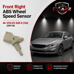 Front Right ABS Wheel Speed Sensor 31423572 30793929 32373144 Compatible With VOLVO S60 II (134) & S60 II Cross Country (134) & S80 II (124) & XC60 I SUV (156)