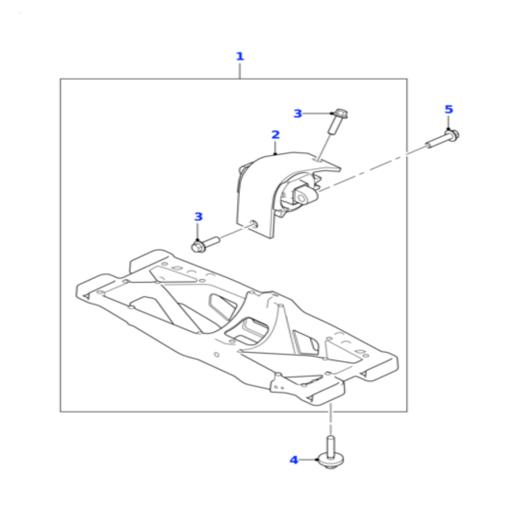 Right Transmission Trans Mount T4N1434 Compatible With JAGUAR XF & XE