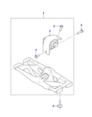 Right Transmission Trans Mount T4N1434 Compatible With JAGUAR XF & XE